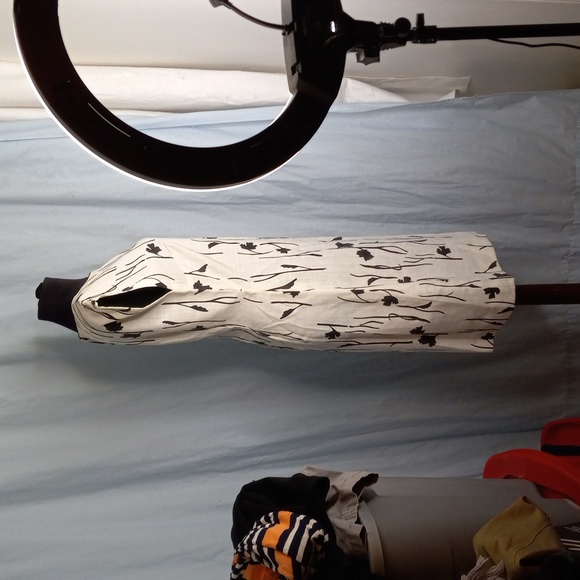 The Vested Gentress 8 Dress Brown White Floral Vintage 70's 80's - Picture 6 of 8